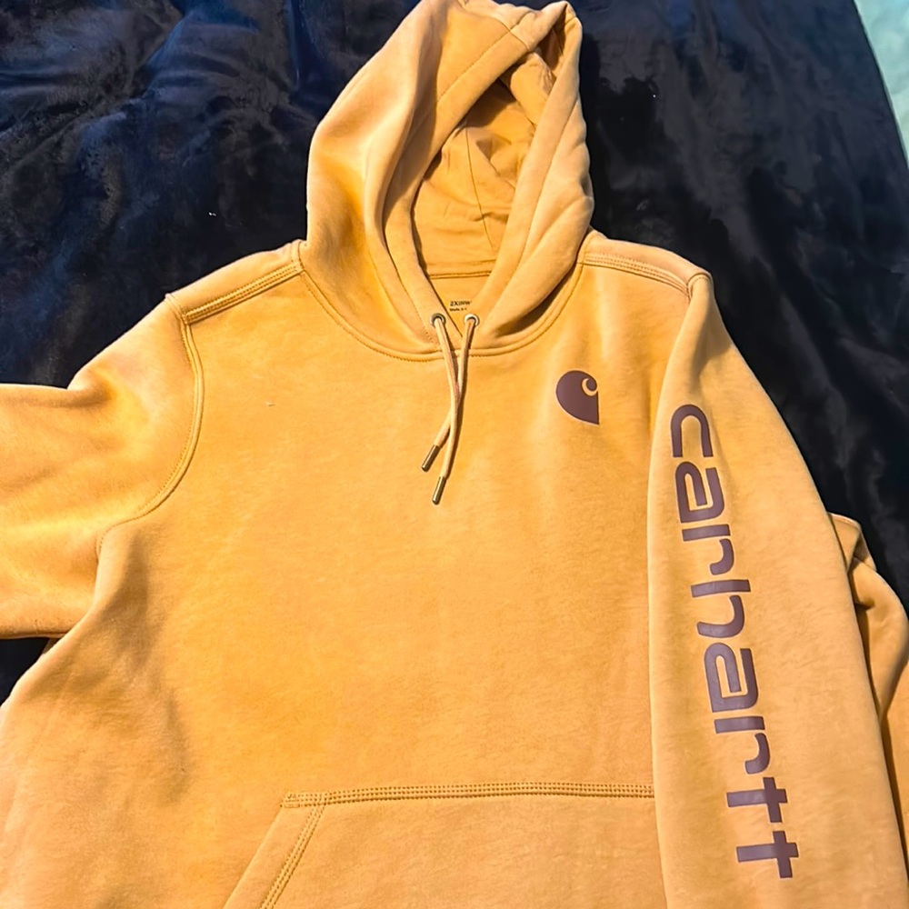 Womens Brand new without tags mustard yellow carhartt  sweatshirt